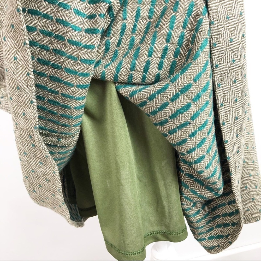 New Coconinno Vintage Berkeley Sleeveless Sweater Dress Size XL Green Wool - Picture 11 of 16